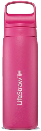 LifeStraw Go Series Insulated Stainless Steel Water Filter Bottle - 500 ml - Orchid Pink