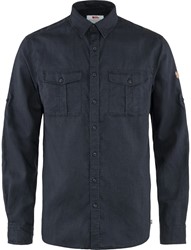 Fjällräven Övik Travel Shirt Long Sleeve - Sand Stone - Herrenshirt