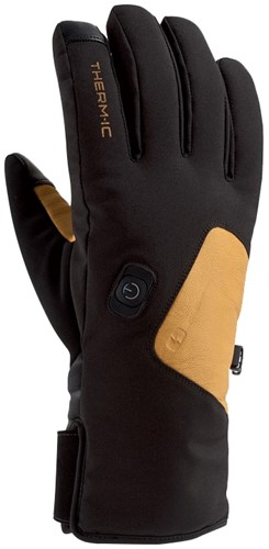 Therm-IC Powergloves Ski Light - Black/Camel - 9.5