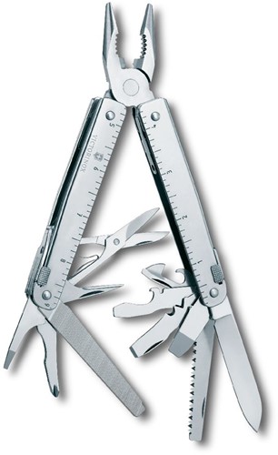 Victorinox Swiss Tool X incl. Leather Pouch - Silber