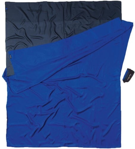 Cocoon Travelsheet Double - 100% Silk - Tuareg/Ultramarine Blue
