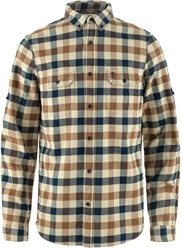 Fjallraven Skog Shirt - Fossil/Dark Navy - Herrenshirt