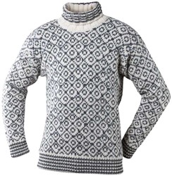 Devold Svalbard Wool High Neck - Offwhite/Anthracite - Pullover