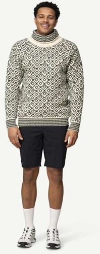 Devold Svalbard Wool High Neck - Offwhite/Anthracite