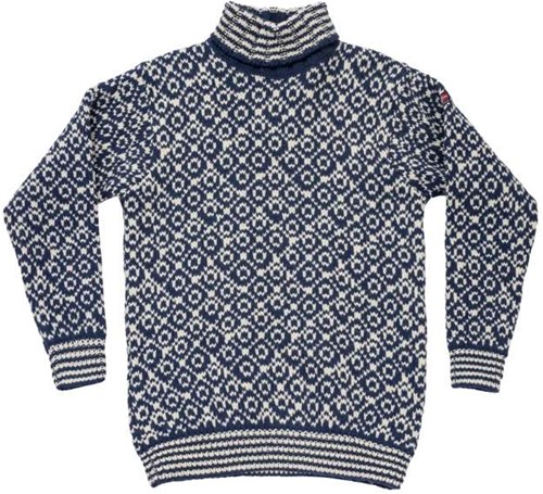 Devold Svalbard Wool High Neck - Night/Offwhite
