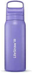 LifeStraw Go Series Insulated Stainless Steel Water Filter Bottle - 700 ml - Thistle Purple