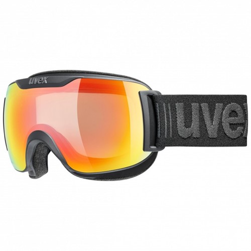 Uvex Downhill 2000 S V - Black Mat/Mirror Rainbow Vario
