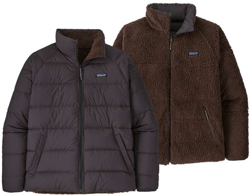Men's recycled high pile fleece down jacket outlet