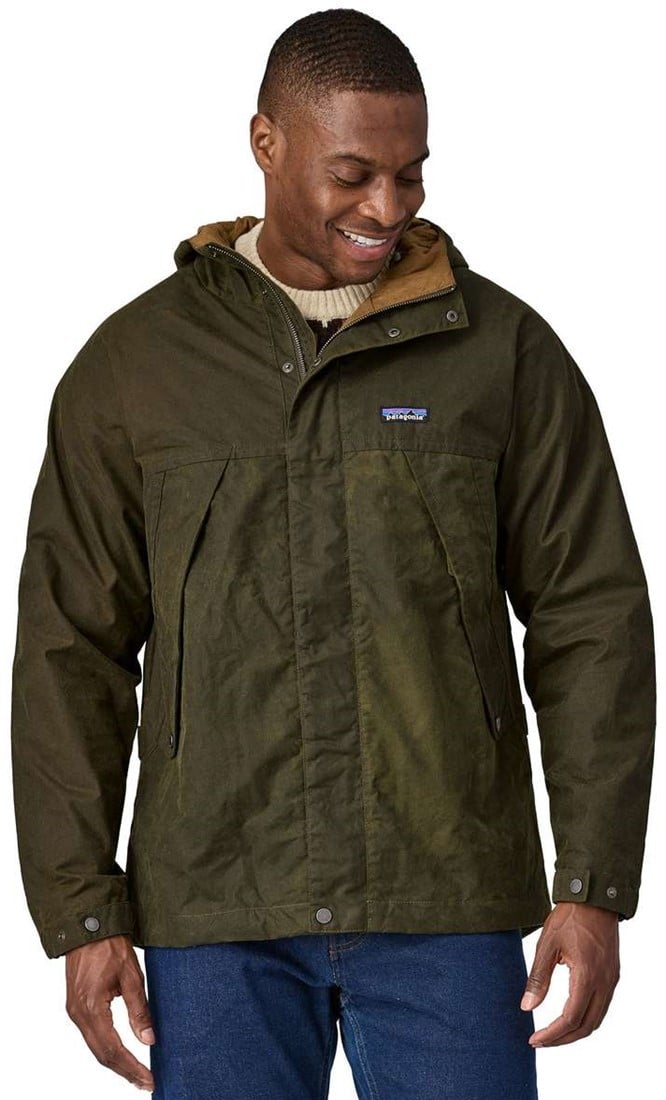 Patagonia Waxed Cotton Jacket Basin Green XL