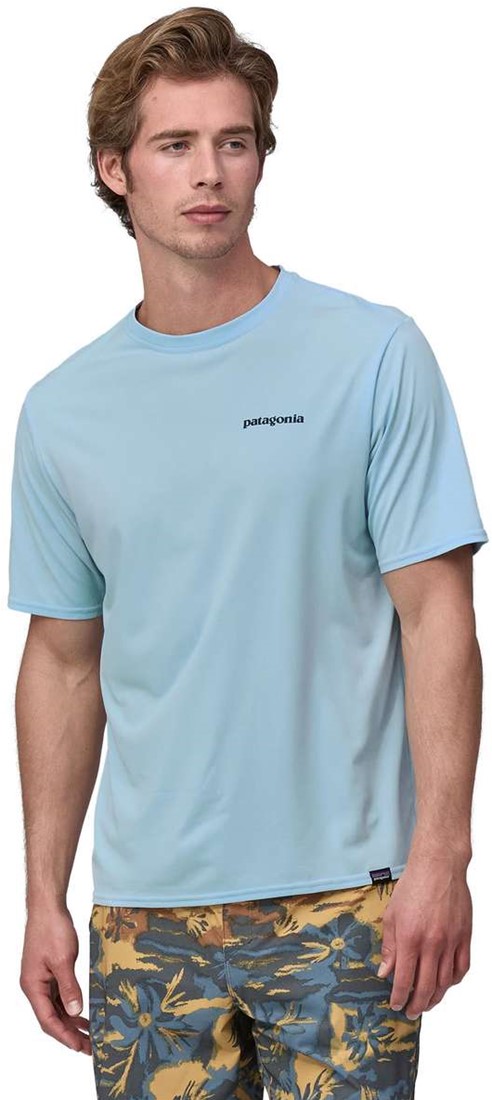 Patagonia M s Cap Cool Daily Graphic Shirt Waters Boardshort Logo Chilled Blue L Twinseasons AT
